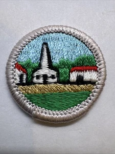 Distintivo al merito BSA cittadinanza nella comunità tipo H 1972 - 2002 retro plastica - Foto 1 di 1