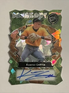 Konnor Griffin 2024 Press Pass Premium Breakout Plata Cristal Autógrafo 8/10 - Imagen 1 de 3