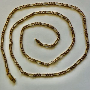 Collana catena vintage uomo/unisex Milor 6g oro giallo 14k/Italia/24 lunga 1/2" - Foto 1 di 4