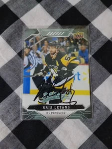 Kris Letang signierte Upper Deck Hockey Karte Pittsburgh Penguins - Bild 1 von 1