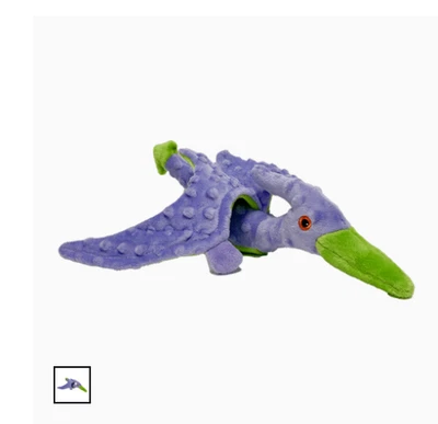 Juguete de peluche Terry el Pterodáctilo - Juguete mediano para mascotas dinosaurio con chirrido de GoDog Foto 1 de 2