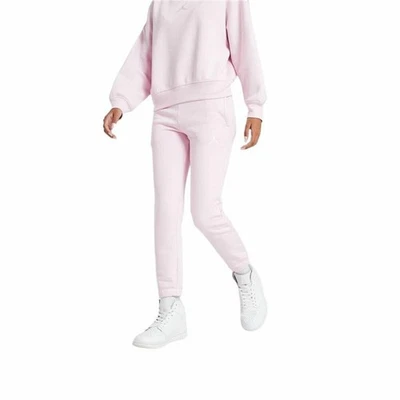 Pantalón Deportivo Infantil Jordan Icon Play Fleece Rosa - Imagen 1 de 4