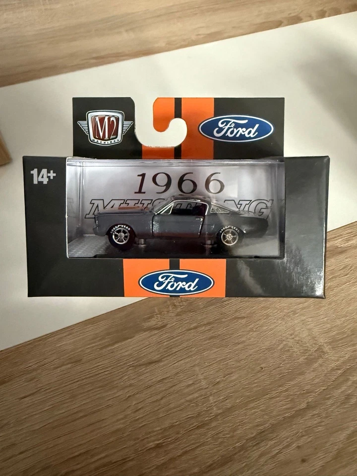 FORD Mustang 2+2 - 1966 - grey / orange - M2 1:64 - Bild 1 von 1