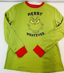 The Grinch Merry Whatever Christmas Dr. Seuss T-shirt Long Sleeve Size Med - Picture 1 of 4