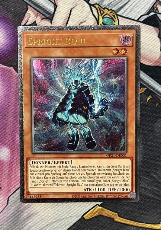 Yugioh! Spright Blau - OP21-DE001 - Ultimate Rare - Deutsch - Bild 1 von 1