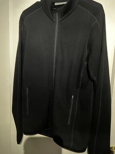 ICEBREAKER Elemenfal Real Fleece Merino Wool Full Zip Black Men Medium (M) - Picture 1 of 3