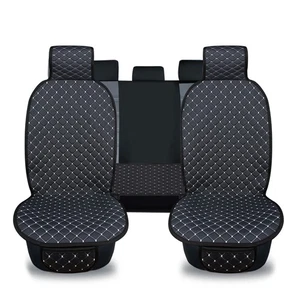 3-Piece Car Seat Covers – Breathable, Washable, Universal Fit, Black - Bild 1 von 9