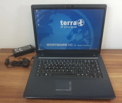 Notebook Terra Mobile 2300 Intel 2,1GHz 4GB/160GB Webcam Wlan DVDRW Windows 7 - Bild 1 von 4