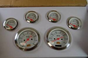 Classic 6 Gauge Set Electrical Speedometer Street Hot Rod Chevy Ford Chrysler