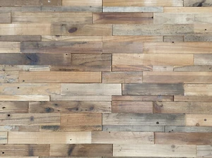 3D Echt-Holzriemchen GY-LM608 Wandverkleidung Holzverkleidung 30 x 60 cm - Bild 1 von 9