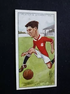 1926 John Player & Sons Fußballer Karikaturen # 10 Len Davies (EX) - Bild 1 von 3