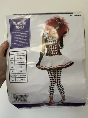 Amscan Harlequin Honey Teen Childs Girls Fancy Dress Costume Book Day — 第 1/2 张图片