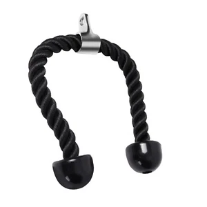 Single or Dual Grip Tricep Rope, Pull Down Cable Machine Attachment - Picture 1 of 16