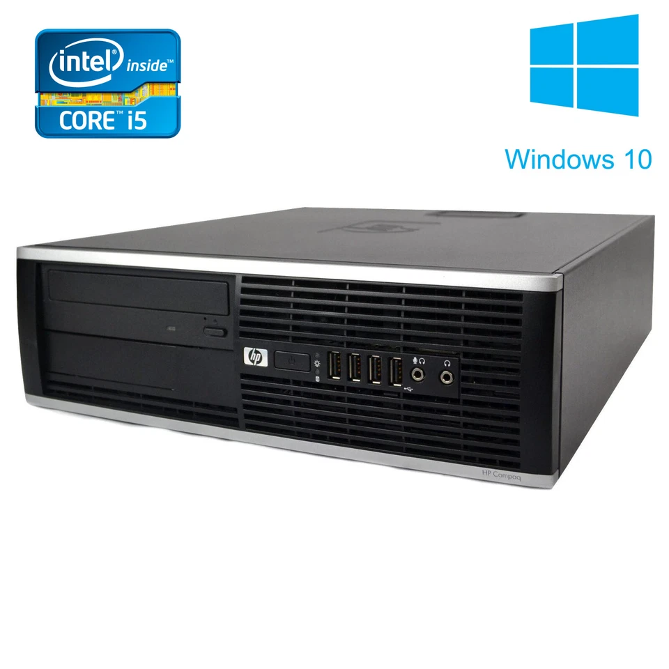 PC DESKTOP HP 8100 INTEL CORE i5 WINDOWS 10 PRO RICONDIZIONATO POTENTE COMPUTER - Imagen 1 de 1