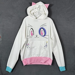 Galaxxxy Brand Womens Hoodie One Size Cat Exclusive Kawaii Cat Ears Japan - Picture 1 of 12