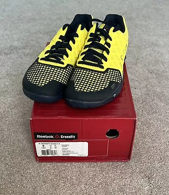 NEW IN BOX Reebok CrossFit Nano 4.0 Women’s Training Shoes Yellow/Navy/Silver - Image 1 of 4