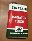 FULL  ~dated 1944 SINCLAIR RADIATOR FLUSH Old Soldered Seam Tin Oil Can
