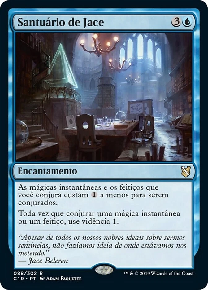 Jace's Sanctum NM Magic Origins MTG Magic The Gathering Blue Portuguese Card - Image 1 of 1