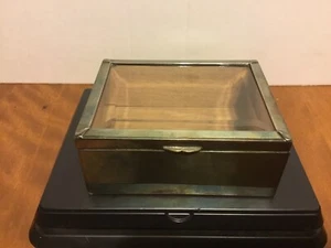 Sigaretta antica (?) Astuccio portagioie WMF I/O placcato argento e vetro circa 1910 - Foto 1 di 21