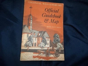 COLONIAL WILLIAMSBURG Official Guidebook PB 1960 History Vintage Book- Bin D - Imagen 1 de 4