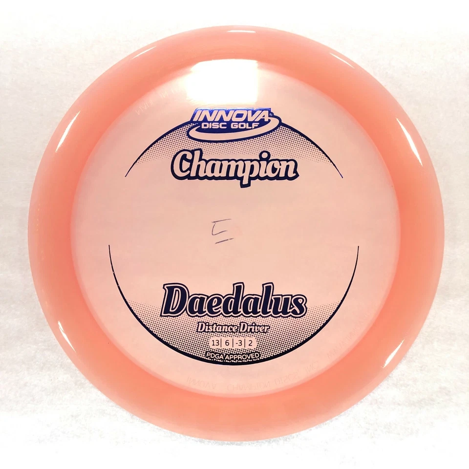 INNOVA DISC GOLF CHAMPION DAEDALUS DISTANCE DRIVER 171g PINK W/ BLUE FOIL - Image 1 of 1