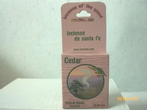 Incense of the West Bricks, 20 Count Hanging Box, Cedar - Picture 1 of 1