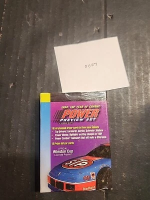 1994 Pro Set Power Preview Nascar Racing Factory Sealed 12 Prism Foil Card Set - Image 1 of 2