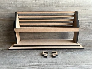 Unfinished Unpainted Unassembled Raised Shelf DIY for Interchangeable Sign Sets - Picture 1 of 5