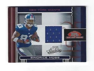 Camiseta deportiva de Sindrice Moss 2006 Donruss Playoffs Absolute CD, # RJC-27TE - Imagen 1 de 2