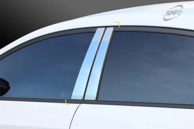 SAFE Chrome B Pillar moldings 4pcs  for 2015/Sep ~2018 Toyota Hilux Double-Cab - Image 1 of 4