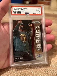 2019-20 Panini Prizm Lebron James NBA Finalisten Prizm PSA 9 neuwertig BEWERTET - Bild 1 von 2