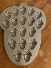 Nordic Ware Acorn Cakelet Pan Fall Autumn Mini Baking Mold 2 Cups 18 Cavity