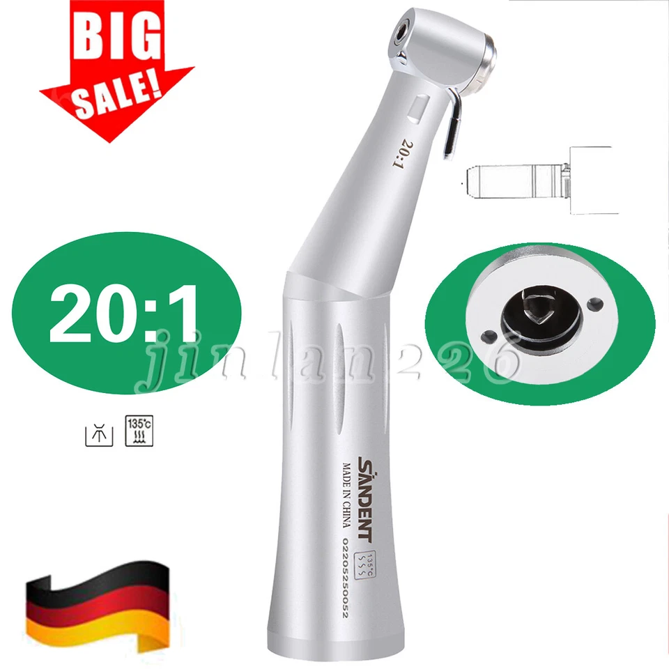 SANDENT 20:1 IMPLANTOLOGIE Winkelstück Handstück für KaV Sirona Micromotor dental DE