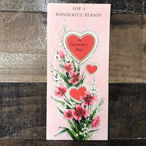 Vintage Valentinstag Karte Valentinstag Vergissmeinnicht USA 🇺🇸 - Bild 1 von 5