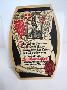 Vintage Österreich Bierdeckel/Untersetzer Neuheit Postkarte Innsbruck Austria verschickt - Bild 1 von 3