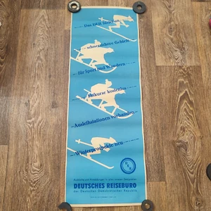 SKI WINTER SPORTS ORIGINAL VINTAGE POSTER 1957 - Picture 1 of 4