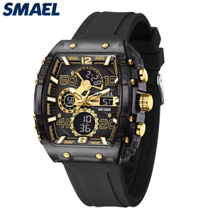 SMAEL Herren Armbanduhr, robuste Herren Military Armbanduhr mit Silikon Armband - Bild 1 von 10
