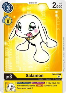 EX1-025 Salamon gewöhnliche neuwertige Digimon-Karte - Bild 1 von 1