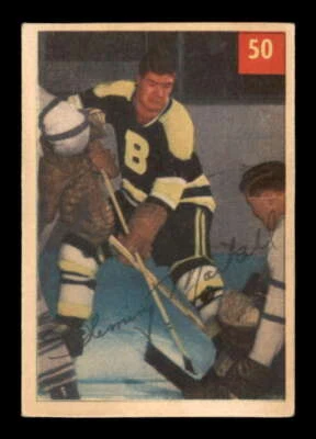 1954-55 Parkhurst #50 Fleming Mackell VG/VGEX Bruins 543571 - Image 1 of 2