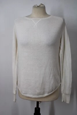360 Sweater XS Ivory Cotton Cashmere Sunglasses Sweater - Image 1 of 4