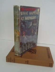 Hardy Boys #1 WHAT HAPPENED AT MIDNIGHT, Franklin W. Dixon, in DJ, 1950 Printing - Picture 1 of 5