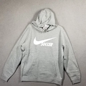 Mens L Nike Sportswear Club Fleece Pullover Hoodie Sweatshirt Soccer M31777 - Picture 1 of 9