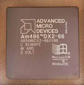 AMD Am486 DX2-66 A80486DX2-66SV8B PGA168 Vintage Processor CPU - Bild 1 von 4