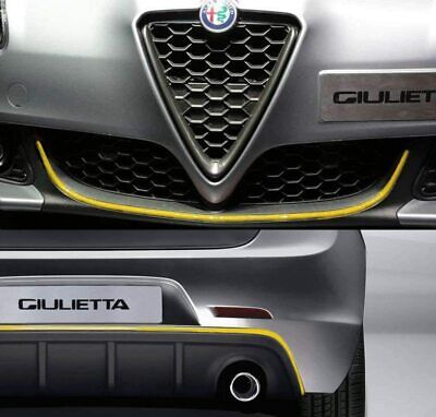 *profilo Bordino Giallo Spesso* Kit Anteriore E Posteriore Alfa Romeo Giulietta • 12.90€