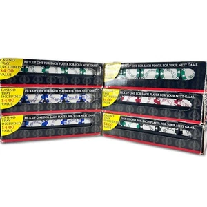 BICYCLE Premium Tournament 100 POKER CHIPS w Tray 8 Gram Clay Filled Casino - Picture 1 of 12