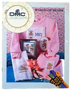 IL MONDO DEGLI ORSETTI ° WORLD OF BEARS * SCHEMI A PUNTO CROCE DMC COLLECTION * - Foto 1 di 6