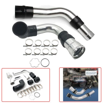 Hot & Cold Complete Intercooler Pipe & Boot Kit For 11-16 Ford 6.7L Powerstroke Foto 1 de 4