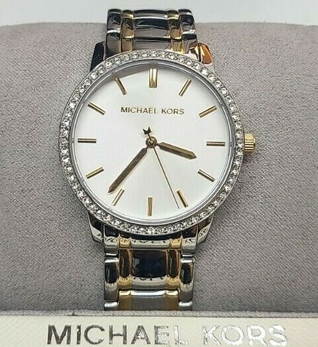 Orologio Donna Michael Kors MK3539 Nini Quadrante Argento Acciaio Bicolore