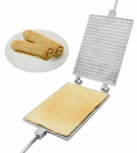 Sweet Waffles Wafer Maker Metal Mold Cookie Baker Iron Plate Baking Waffle Form  - Picture 1 of 11