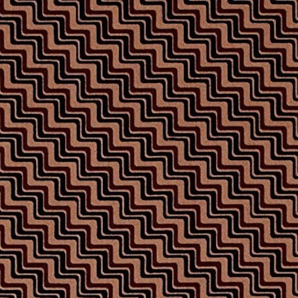 Tela Graphix Chevron Zig Zag Lines marrón 100 % algodón por yarda Foto 1 de 1